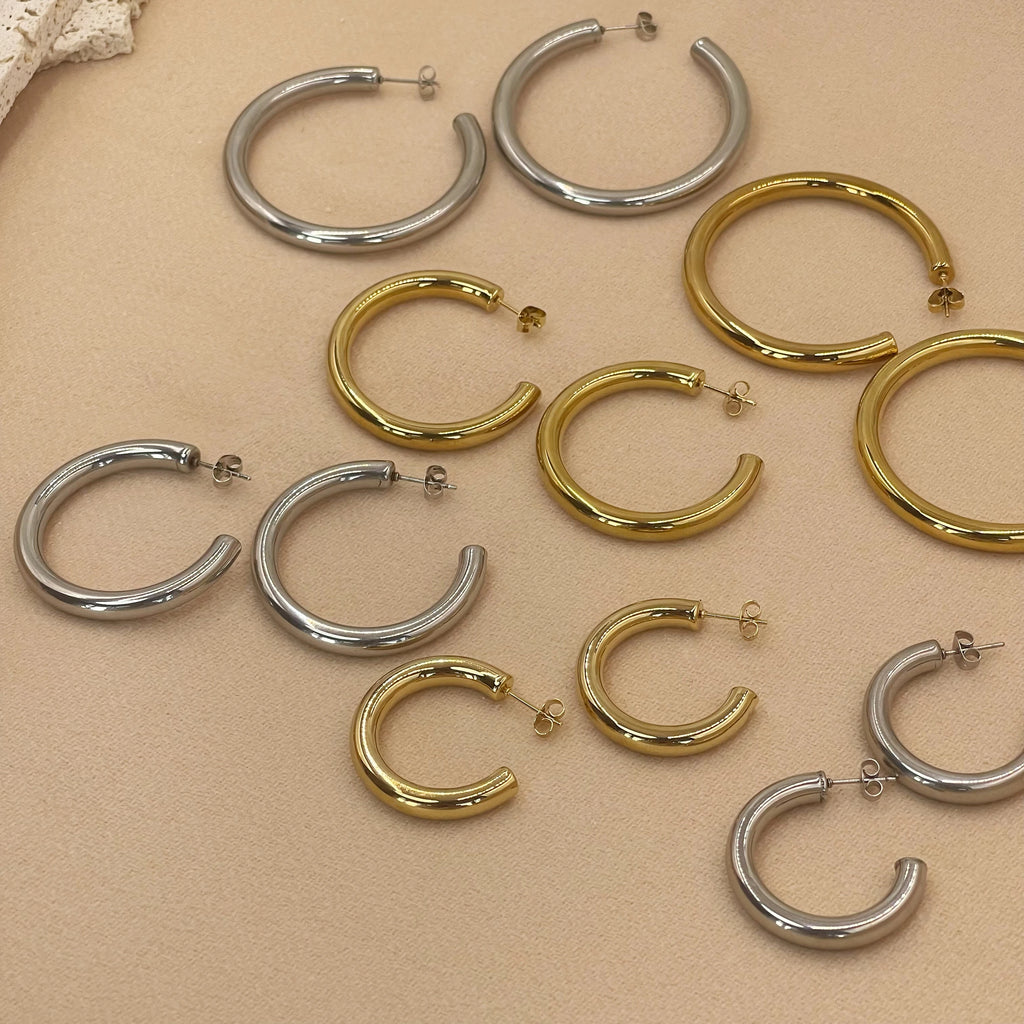 Gold/Silver Hoop Earrings | 3 - Pack